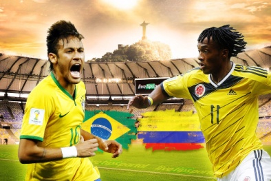 Kết quả tỉ số trận đấu Brazil – Colombia tứ kết World Cup 2014: 2-1